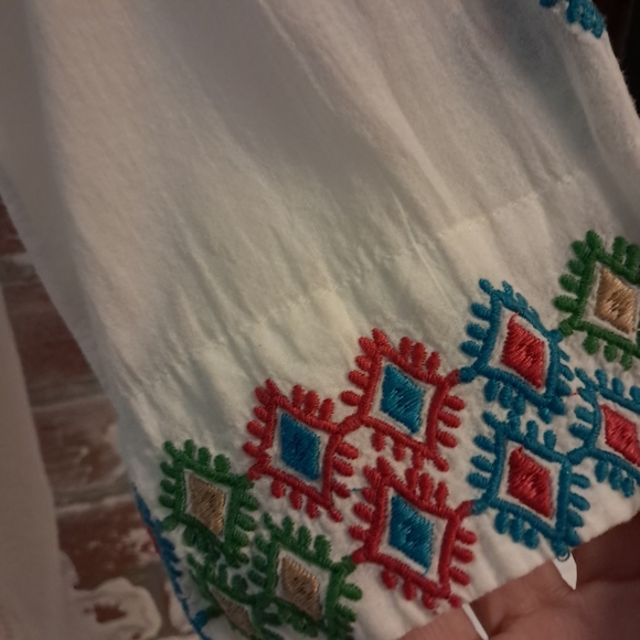 JOHNNY WAS EMBROIDERED BLOUSE SIZE LARGE - Picture 8 of 15